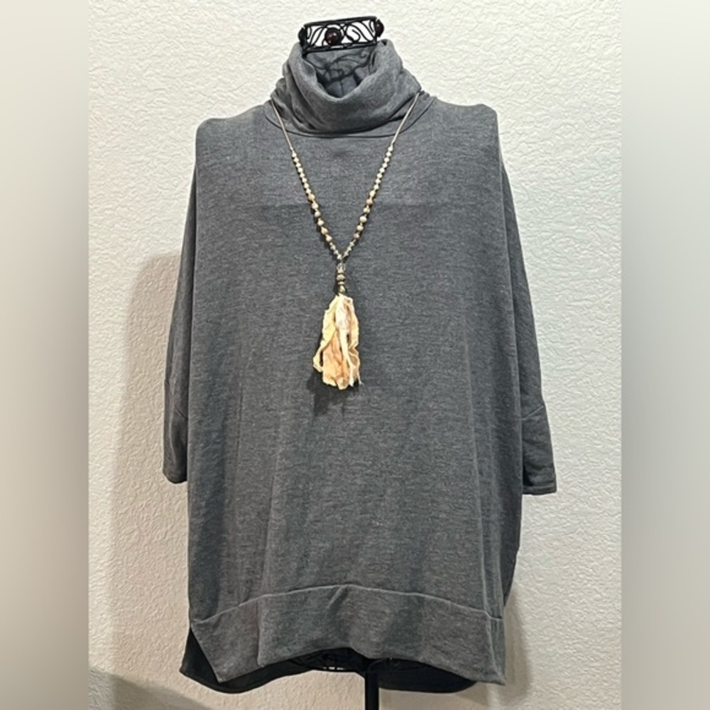 🟡 Initial Outfitters Peach Tassel Beaded Necklace